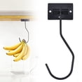 thumbnail image 2 of 1Pcs Under Cabinet Banana Hook Foldable,Metal Banana Hanger Under Counter,Heavy Duty Stainless Banana Holder,Magnetic Fold-Up When Not in Use,Metal Hook for Kitchen, Bathroom,Counter(16.5x6cm), 2 of 9