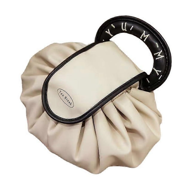 High-end cosmetic bag, toiletry bag, large-capacity waterproof, portable storage bag, lazy high-end light luxury niche travel bag, lazy makeup drawstr