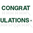 thumbnail image 2 of Vispronet Congratulations Yard Sign with Stakes – Each Letter is 18in Tall – Weather-Resistant Signs and Steel Stakes – Yard Decorations for Special Occasions (Forest Green), 2 of 7