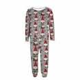 thumbnail image 5 of FDGIU Women's Plus Size Christmas Pajamas‌, Holiday Printed Long Sleeve Set, Soft Crewneck Top & Pants, 5 of 6