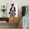 thumbnail image 5 of Qisvanset Black and White Fashion Illustration Canvas Wall Art 15.75x11.81 INCHES, 5 of 8