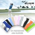 thumbnail image 2 of The Elixir Golf UPF 50 Protection Solaire UV Compression Manchons Rafraîchissants pour Bras pour Hommes Femmes Enfants, 1 Paire (Moyen, Noir), 2 of 4
