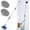 Gray, variant on Wall Cleaner, Max 66'' Wall Mop with Long Handle, Ceiling Dust Mop with 15? Labor-Saving Elbow Extension Pole, Baseboard Duster Washer , High Window Cleaning Brush, Roof Cleaning Tool-GN