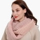 thumbnail image 4 of Bufanda gruesa de invierno para mujer, bufanda infinita de punto, bufandas de bucle circulares gruesas y cálidas a la moda, bufandas suaves de otoño e invierno gruesas y cálidas para mujer, 4 of 5
