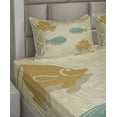 thumbnail image 2 of Ambesonne Fish Fitted & Top Sheet Set with Shams, Aquarium Ocean Waves, Sand Brown Seafoam, 2 of 4