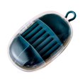 thumbnail image 2 of Organizador de Joyas perfecl Estuche de viaje para aretes pulseras anillos azul, 2 of 7