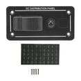 thumbnail image 2 of Panneau de Commutateur de Bascule, Universel sur la Protection Multi Off Aluminium 12-24V Interrupteur à Bascule Indicateur LED Rouge pour RV pour UTV pour Moto, 2 of 8