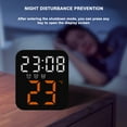 thumbnail image 6 of JOGZMZ Multifunctional Digital Clock Smart Digital Alarm Clocks with LED Screen Display, Temperature, Date, Rechargeable Can Be Hung or Stand Use Wall Clocks, 6 of 6