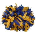 thumbnail image 2 of Plastic Cheer Pom Poms Cheerleading Cheerleader Gear 2 pieces one pair poms(Royal Blue/Yellow), 2 of 2