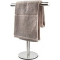 thumbnail image 3 of Bathroom Hand Towel Holder Stand T-Shape Hand Towel Holder Stand SUS304 Stainless Steel for Bathroom Kitchen or Vanity Countertop, 3 of 9