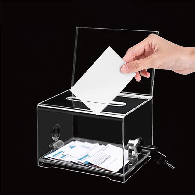 Acrylic Donation Box, Suggestion Box, Acrylic Ballot Box With Comment Lock, Voting Ballot Box, Election Ballot Box, Lucky Draw Ballot Box, Business Ca