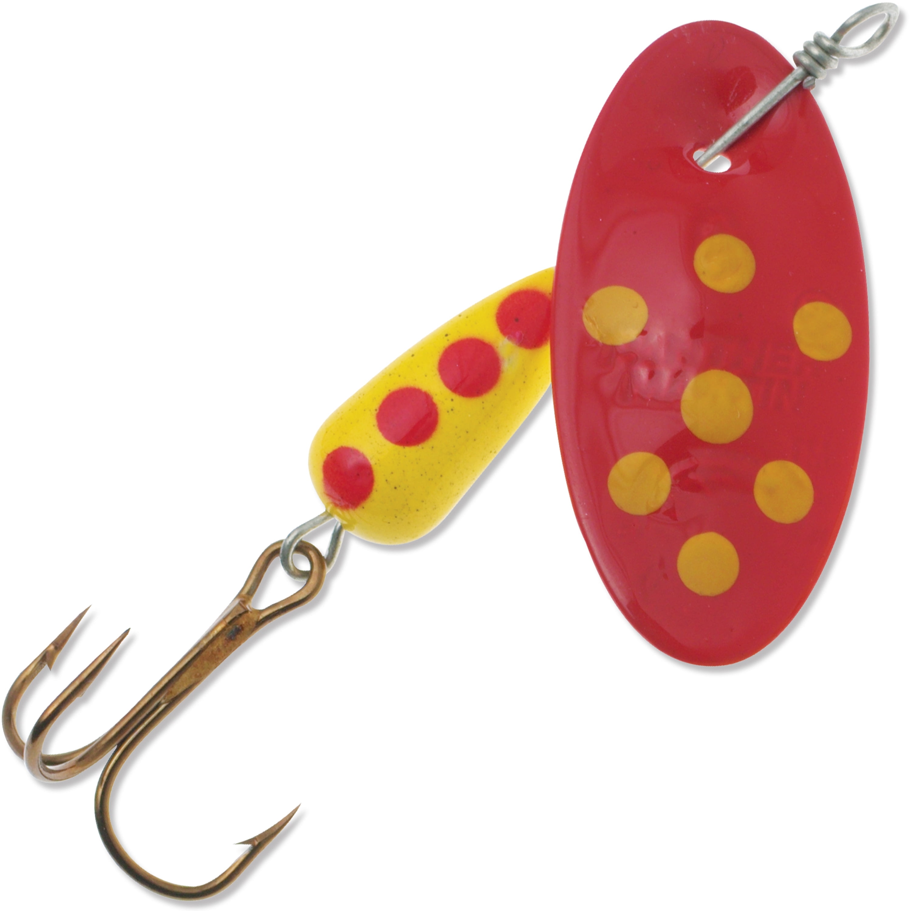 (2 pack) Panther Martin PMSP_2_R Spotted Teardrop Spinners Fishing Lure - Red - 2 (1/16 oz)