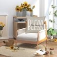thumbnail image 3 of Bless This Home Quotes Throw Pillow Covers Set of 2 Cotton Linen Personalized Throw Pillow Cases Blessing Family Housewarming Gifts Home Office Bay Window Decorative Square 18x18 Inch, 3 of 6