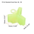 thumbnail image 2 of Uxcell Plastic Fishing Hook Bonnets Treble Hook Covers Fit for 4,5, Fluorescent Yellow 100 Pack, 2 of 6