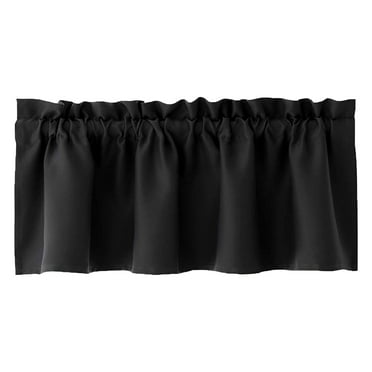 Tahtuvzn Home Decor Valance Curtain for Kitchen Black Out Window Curtains Living Dining Room 57x18inches
