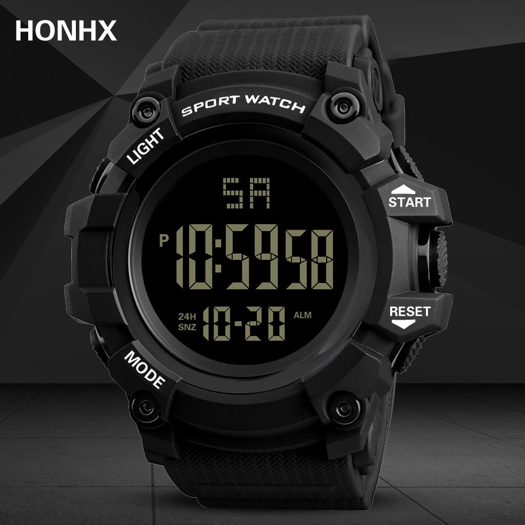 Luxury Men Analog Digital Outdoor Watch Military Sport LED Waterproof Watch