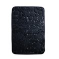 thumbnail image 2 of Injueey Alfombrilla de franela para puerta de baño, 2 uds., adoquín, antideslizante, para baño, antideslizante, absorbente, lavable Decoración del hogar negro Injueey JJ21304-03, 2 of 6