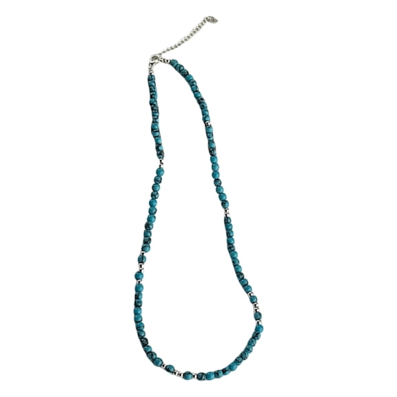 Necvior Elegant Natural Gemstones Beads Necklace for Women Choker with Adjustable Chain