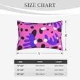 thumbnail image 6 of LNWH Rectangle Pillow Cover, Pink Funny Dot Doodle Cushion Covers Pillowcase for Couch Bedroom Sofa, 20"x30", 6 of 7