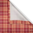 thumbnail image 6 of Ambesonne Orange Plaid Valance & Curtain, Square Tartan Modern, 55"x45", Burnt Sienna and Raspberry, 6 of 7
