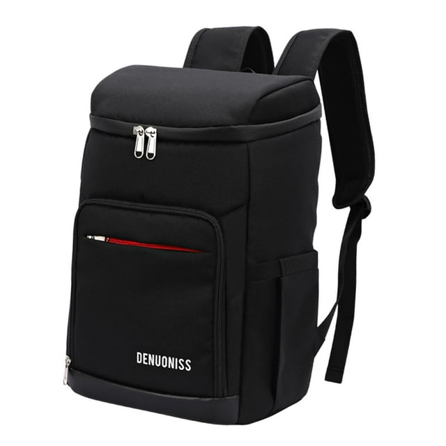 Outdoor Picnic Bag Lunch Backpack Work Backpacks Large Capacity, Insulated Lunch Black