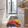 thumbnail image 4 of Colorful Circular Pattern Kitchen Rug Mat,Kitchen Runner Rugs Non Skid Washable,Decorative Kitchen Floor Mats for Kitchen,Sink,Laundry,17"x47.2", 4 of 7
