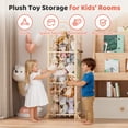 thumbnail image 5 of babyeap Wooden Stuffed Animal Storage,Large Stuffed Animal Holder,Natural PineWood Toy Storage,Plushies Storage for Kidroom,Playroom,Bedrooms & Toddler Room, 5 of 7