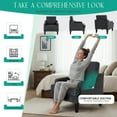 thumbnail image 6 of Modern Accent Chair for Bedroom Upholstered Reading Chair with Side Pockets Comfy Living Room Chairs Living Room Armchair for Office, Apartment (Charcoal Towel), 6 of 7