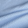 thumbnail image 4 of PiccoCasa 100% Cotton Soft Knitted Throw Solid Blanket for Couch Sofa Bedroom, Pale Blue 60"x79", 4 of 8
