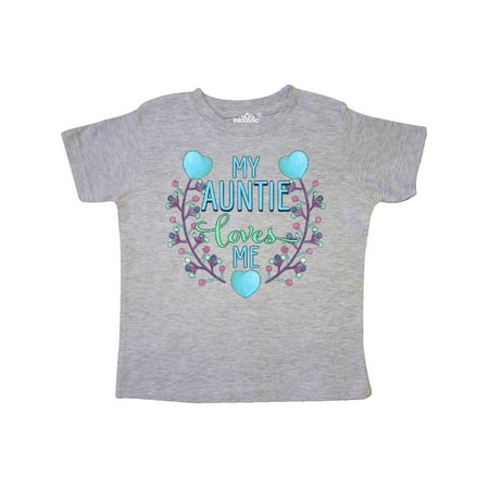 

Inktastic My Auntie Loves me- painted flowers and hearts Gift Toddler Boy or Toddler Girl T-Shirt