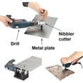 thumbnail image 4 of Double Head Nibbler Cutter, Punch Cutter Tool for Sheet Metal Cutting Machine Nibble Cutter Tool Accessory for Electric Drill, 4 of 5