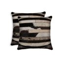 thumbnail image 1 of H-Natural Torino Madrid Cowhide 2-Pack Pillows, 1 of 1