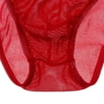 thumbnail image 4 of Tachiuwa Pantalon Bikini en Maille pour Hommes Pailleté - Rouge, G L, 4 of 9