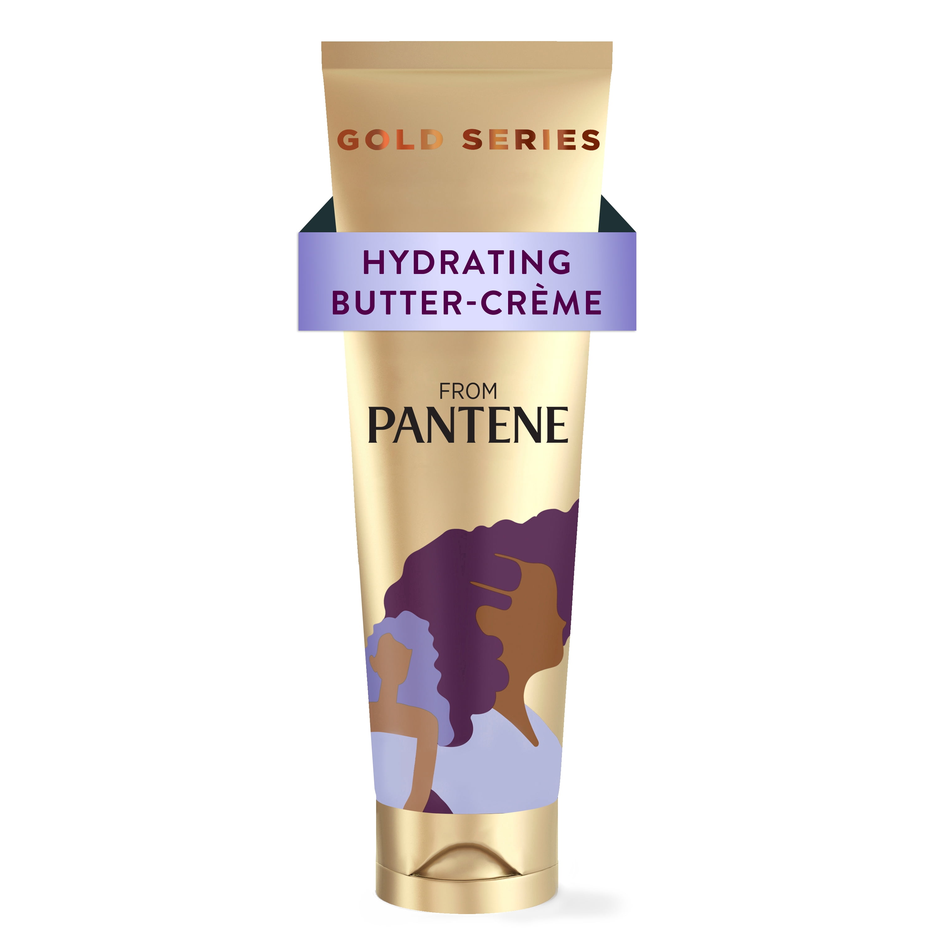 (3 pack) Pantene Gold Series Hydrating Butter Cream, 72 Hour Moisture, Sulfate & Dye Free, 6.8 oz