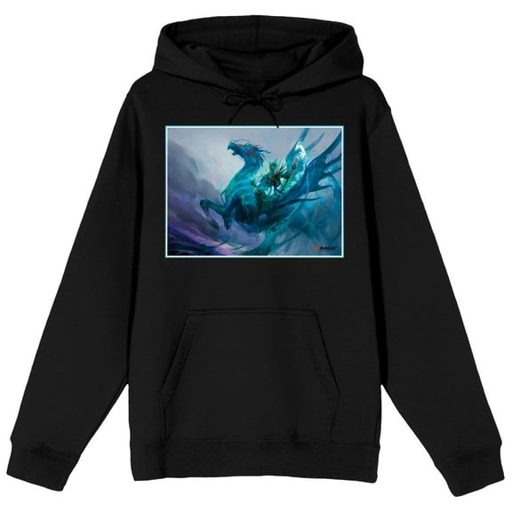 Magic the Gathering Cavalier of Gales Men's Black Sweatshirt-Large