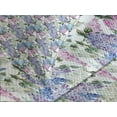 thumbnail image 4 of Ambesonne Lilac Quilted Bedspread Set 3 Pcs, Soulful Spring in Country, Queen Size, Multicolor, 4 of 5