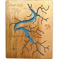thumbnail image 2 of Wood Map Wall Hanging: Cheat Lake West Virginia (Standout 13 x 16 Small), 2 of 4