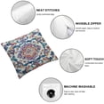 thumbnail image 6 of nygtbtfer Throw Pillow Cover Blue Flower Carpet Ethnic Decorative Pillow Cases Home Decor Square Pillowcase White, 6 of 7