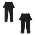 thumbnail image 4 of YunPes Girls Leggings with Ruffle Tutu Skirts Toddler Fleece Lined Footless Tights Skirt Pants Warm Comfy Tennis Athletic Outfits, 4 of 4