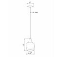 thumbnail image 2 of Forte Lighting 2679-01-04 Milo 7" Wide Mini Pendant - Black, 2 of 4