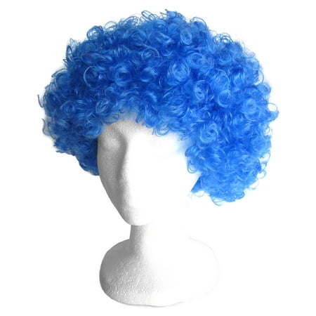 SeasonsTrading Economy Blue Afro Wig - Halloween Costume Party Wig