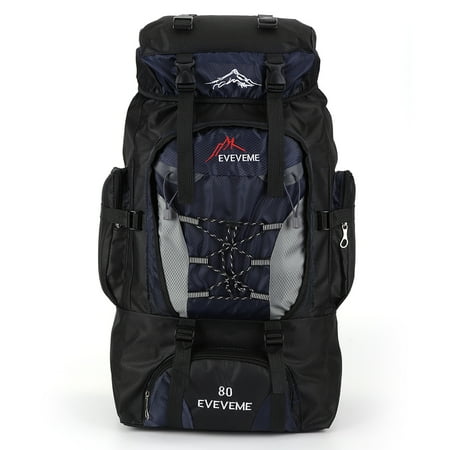 ShYlai 80L Mountaineering Backpack Large Capacity Trekking Backpack Adjustable Strap Mountain Climbing Rucksack Travel Accessories