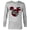 Athletic Heather, variant on Disney Mickey Mouse Racing Champs MM28 Race Car Team Icon - Long Sleeve T-Shirt for Men - Customized-White