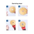 thumbnail image 4 of Blade Saw Cutting Wheel, No Deformation Incisive Gold 100x20mm Cutting Wheel Disc  for Rectangular Pipe, 4 of 7