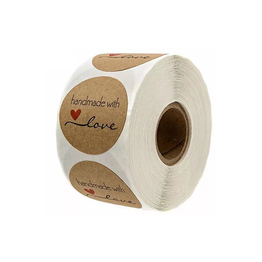 500PCS/Roll Handmade DIY Wedding Holiday Self Adhesive Baking Sticker Label Envelope Lable Paper Gift Tags