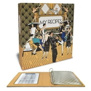 recipe card binder walmart Cookbook Binder/Organizer, Blue Pattern 3-Ring, 1-Inch to Hold All Your Recipes and Recipe Cards, 6 Tabbed Divider Sections, 50 Matching Recipe Cards Included : Home & Kitchen 6 tabbed dividers Recipe Card Binder Organizer with