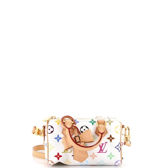 Pre-Owned x Takashi Murakami Speedy Bandouliere NM Bag Monogram Multicolor Nano By Rebag
