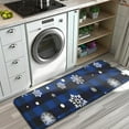 thumbnail image 3 of Blue Christmas Snowflake Pattern Kitchen Rug Mat,Kitchen Runner Rugs Non Skid Washable,Decorative Kitchen Floor Mats for Kitchen,Sink,Laundry,17"x47.2", 3 of 7