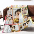thumbnail image 3 of Customized Blanket with Photos & Text for Mom Dad Baby Family Friends Personalized Picture Blanket for Birthday Christmas for Women Sister Wife Grandma(10 Photos,50x60 Sherpa), 3 of 6