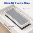 thumbnail image 3 of PLERISE Kitchen Knife Drawer Organizer, Compact White Knife Tray with Designated Slots for Small and Large Knives, 3 of 7